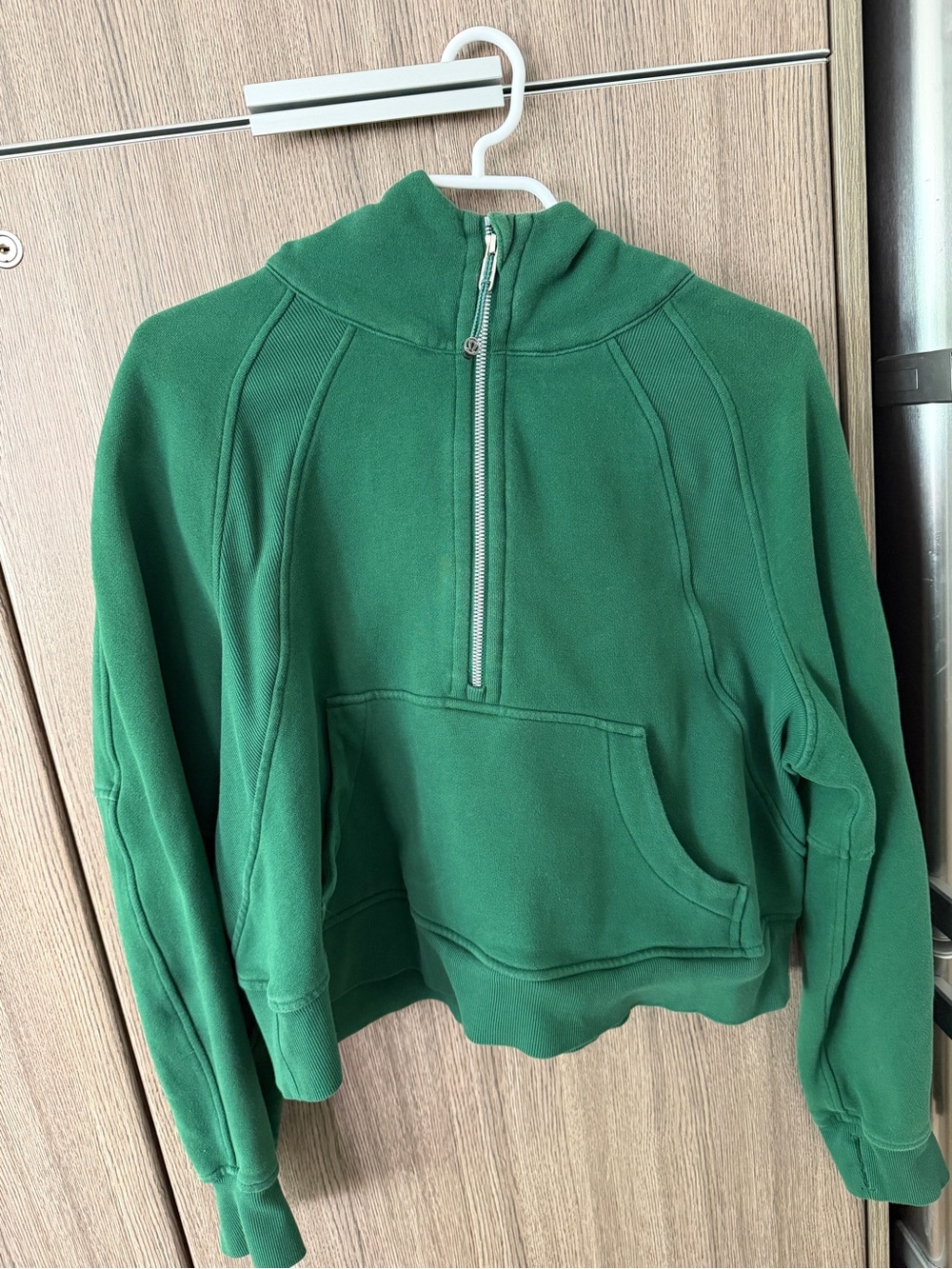 lululemon athletica Deep Green Half-Zip Hoodie Sweater - Picture 2 of 3